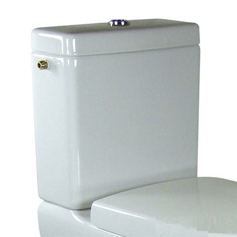 Spłuczka kompaktowa VILLEROY&BOCH SUBWAY, Przycisk Duo chrom, biała 77231101