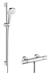 Bateria natryskowa HANSGROHE ECOSTAT COMFORT z termostatem + zestaw Croma SELECT E Vario 90cm, chrom/biały 27082400