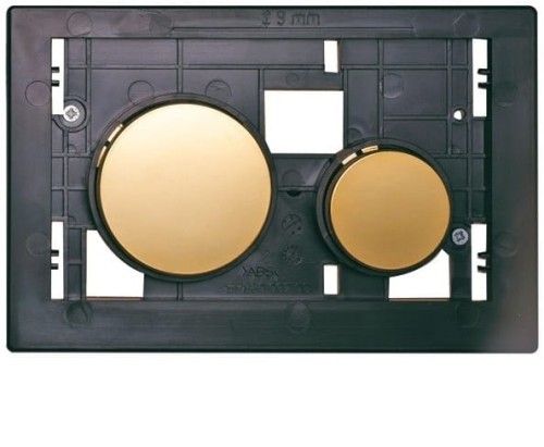 Płytka z przyciskami TECE LOOP 3/6L złota 9.240.668