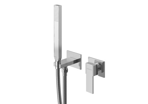 Bateria bidetowa KOHLMAN EXCELENT podtynkowa, 2 rozety, chrom QW135H