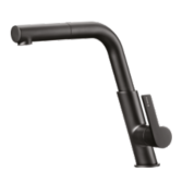 Bateria kuchenna DEANTE SILIA z wyciąganą wylewką,  nero BQS N73M  