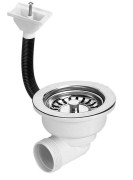 Spust zlewozmywakowy MCALPINE chrom HC162DR-SS-B