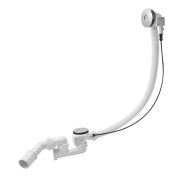 Syfon wannowy MCALPINE PUSH BUTTON z korkiem, chrom HC31PB-CP