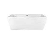 Wanna wolnostojąca BESCO VERA 180x80cm, do zabudowy, z syfonem, biała WKV-180-WZ