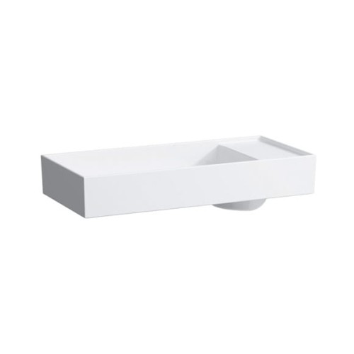 Umywalka KARTELL BY LAUFEN 75x35cm, bez otworu, biała SaphirKeramik H8123320001121