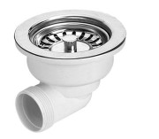 Spust zlewozmywakowy MCALPINE chrom HC162-SS