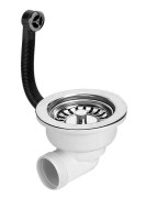 Spust zlewozmywakowy MCALPINE chrom HC162-SS-B-25