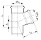 Trójnik MAGNAPLAST KG 250x200x45° kanalizacja zewnętrzna 22330