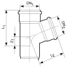 Trójnik MAGNAPLAST KG 200x110x45° kanalizacja zewnętrzna 20360