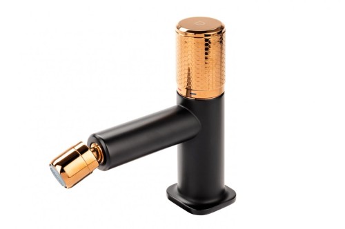 Bateria bidetowa F-DESIGN ARDESIA różowe złoto/czarny FD1-ARD-6-25