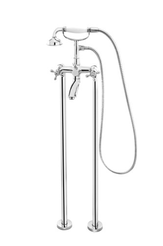 Bateria wannowa F-DESIGN LACRIMA wolnostojąca, chrom FD1-LRA-11F-11