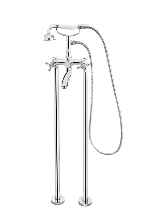 Bateria wannowa F-DESIGN LACRIMA wolnostojąca, chrom FD1-LRA-11F-11
