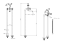 Bateria wannowa F-DESIGN LACRIMA wolnostojąca, stary brąz FD1-LRA-11F-66