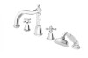 Bateria wannowa F-DESIGN LACRIMA 4-otworowa, chrom FD1-LRA-11A-11