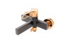 Bateria wannowa F-DESIGN ZAFFIRO różowe złoto/czarny FD1-ZFR-1-25