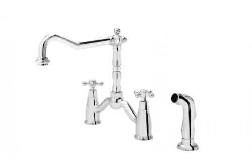 Bateria kuchenna F-DESIGN LACRIMA  3-otworowa, chrom FD1-LRA-8-11