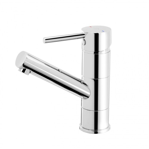 Bateria umywalkowa F-DESIGN FLUSSO z korkiem click-clack, chrom FD1-FLS-2A-11