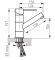 Bateria umywalkowa F-DESIGN FLUSSO z korkiem click-clack, chrom FD1-FLS-2A-11