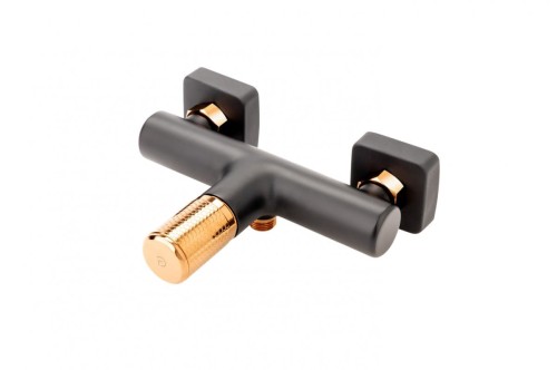 Bateria prysznicowa F-DESIGN ARDESIA różowe złoto/czarny FD1-ARD-7-25