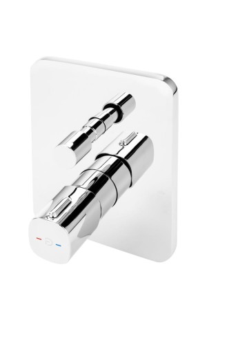 Bateria prysznicowa F-DESIGN MEANDRO podtynkowa, chrom FD1-MDR-7P-11
