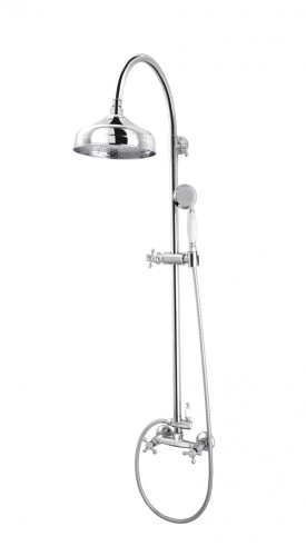 Komplet prysznicowy F-DESIGN LACRIMA chrom FD1-LRA-7SET1-11