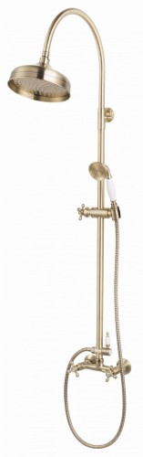 Komplet prysznicowy F-DESIGN LACRIMA stary brąz FD1-LRA-7SET1-66