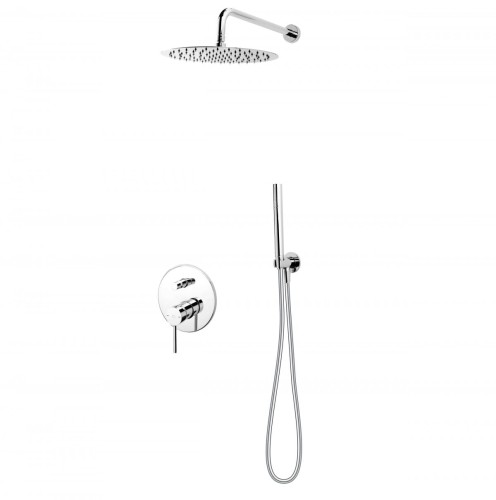 Komplet prysznicowy F-DESIGN FLUSSO podtynkowy, chrom FD1-FLS-7PSET1-11