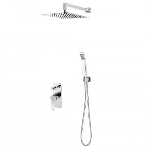 Komplet prysznicowy F-DESIGN SEPPIA podtynkowy, chrom FD1-SPA-7PSET-11