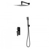 Komplet prysznicowy F-DESIGN SEPPIA podtynkowy, czarny FD1-SPA-7PSET-22