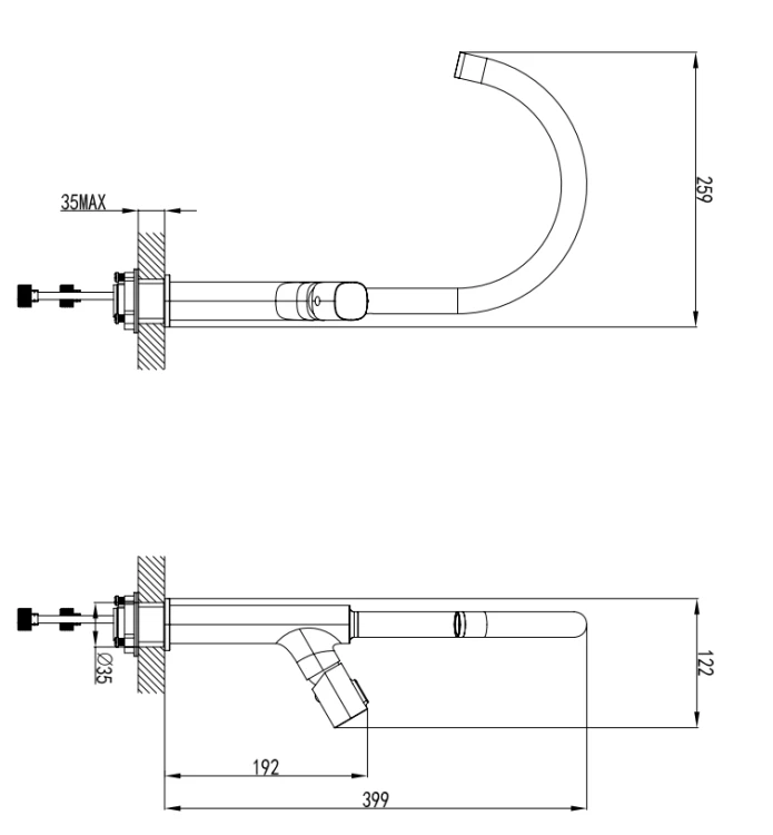 Bateria kuchenna F-DESGIN MEANDRO chrom FD1-MDR-4-11