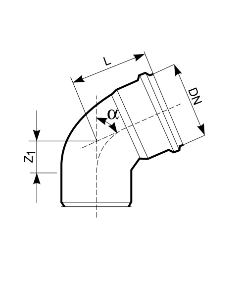 Kolano MAGNAPLAST KG 160x15° kanalizacja zewnętrzna 22100