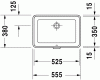 Umywalka podblatowa DURAVIT 2ND FLOOR 52.5x35cm, biała 0316530000