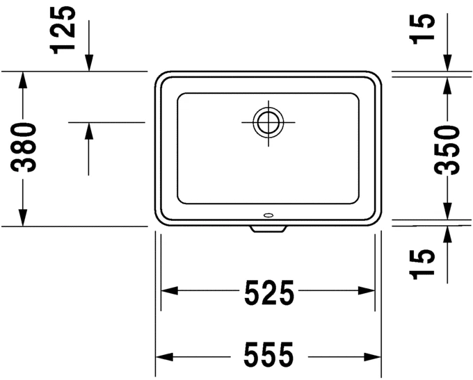 Umywalka podblatowa DURAVIT 2ND FLOOR 52.5x35cm, biała 0316530000