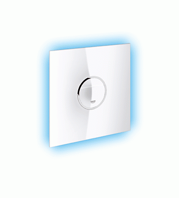 Przycisk spłukujący GROHE ONDUS Digitectuer Light, Szkło bezpieczne, Moon White biały 38915LS0