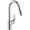 Bateria kuchenna HANSGROHE FOCUS z wyciąganą wylewką, stalowa 31815800