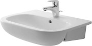 Umywalka półblatowa DURAVIT D-CODE 55x44cm, biała 0339550000