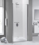 Drzwi prysznicowe SANPLAST PRESTIGE DJ/PRIII 90cm, szkło W0, srebrny błyszczący, Glass Protect 600073075038401