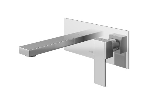 Bateria umywalkowa KOHLMAN EXCELENT podtynkowa 17cm; 1 rozeta, chrom QW185H