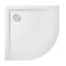 Brodzik półokrągły SANPLAST SPACE MINERAL 80x80x1,5cm, mineralny, biały 645290042001000