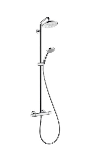 Komplet prysznicowy HANSGROHE CROMA 220 EcoSmart z ramieniem prysznicowym 400mm, chrom 27188000