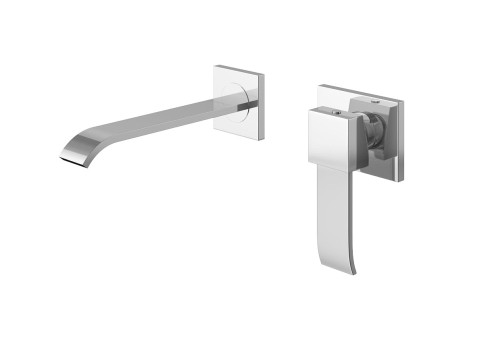 Bateria umywalkowa KOHLMAN AXIS podtynkowa, wylewka 17cm, chrom QW180N
