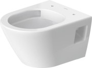 Miska wisząca DURAVIT D-NEO COMPACT rimless, WonderGliss, biała 25870900001