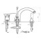 Bateria wannowa FERRO PADWA 3-otworowa, chrom BTP11A