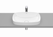Umywalka wpuszczana ROCA  INSPIRA SOFT 55x37cm, bez otworu, bez przelewu, biała A327504000