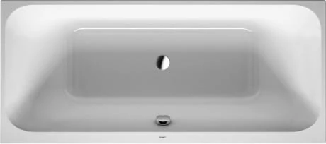 Wanna prostokątna DURAVIT HAPPY D.2 180x80cm, do zabudowy, z 2 ukośnymi oparciami, biała 700314000000