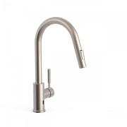 Bateria kuchenna TRES TEMPO elektroniczna, z wyciąganą wylewką, stal 09244501AC 