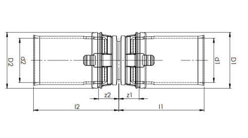 Złączka COMAP MultiSkin 63x4,5 mosiężna 7270W63