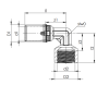 Kolano COMAP MultiSkin 20x3/4GW mosiężne 7090GW2034