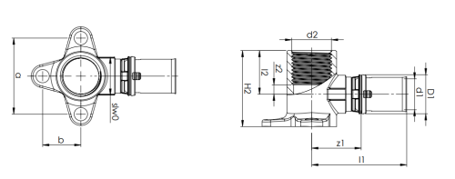Kolano naścienne COMAP MultiSkin 16x1/2GW  mosiężne 7473GW1612