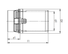 Korek COMAP MultiSkin 26x3 mosiężny 7300W26